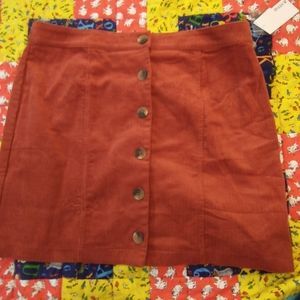 JustFab corduroy skirt